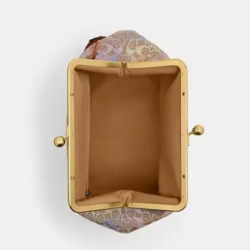 Large Rainbow Kisslock Bag